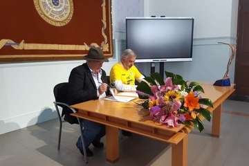 Recepción al Rocasa Gran Canaria por la ULPGC y firma de un convenio de colaboración/TA.